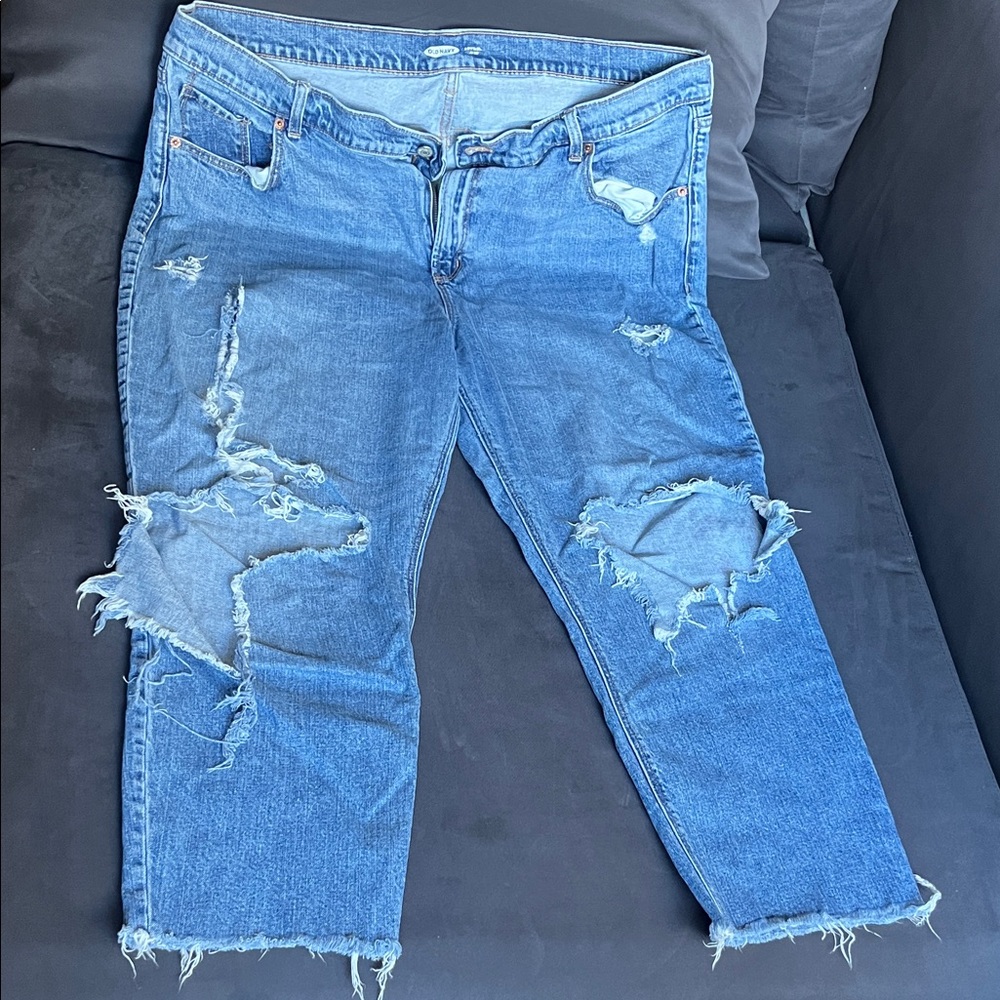 Old Navy Light Blue Boyfriend Jeans